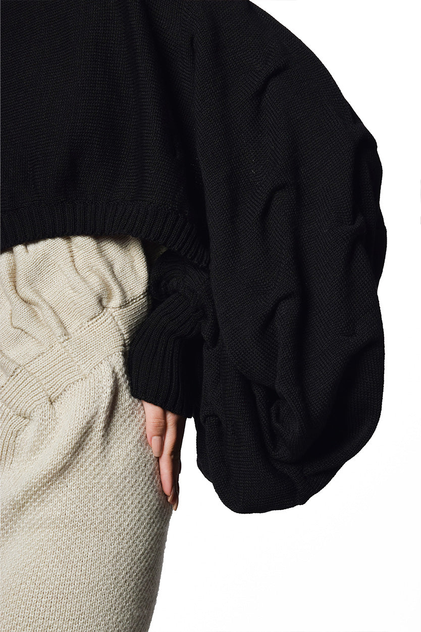 Crop Top Agnoli NEGRO