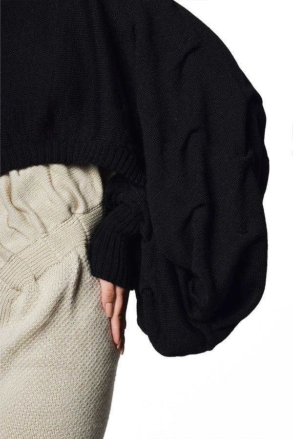 Crop Top Agnoli NEGRO